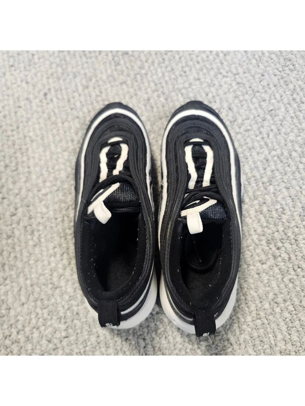 Nike Air Max 97 Youth Black and White Sneakers Size 5Y